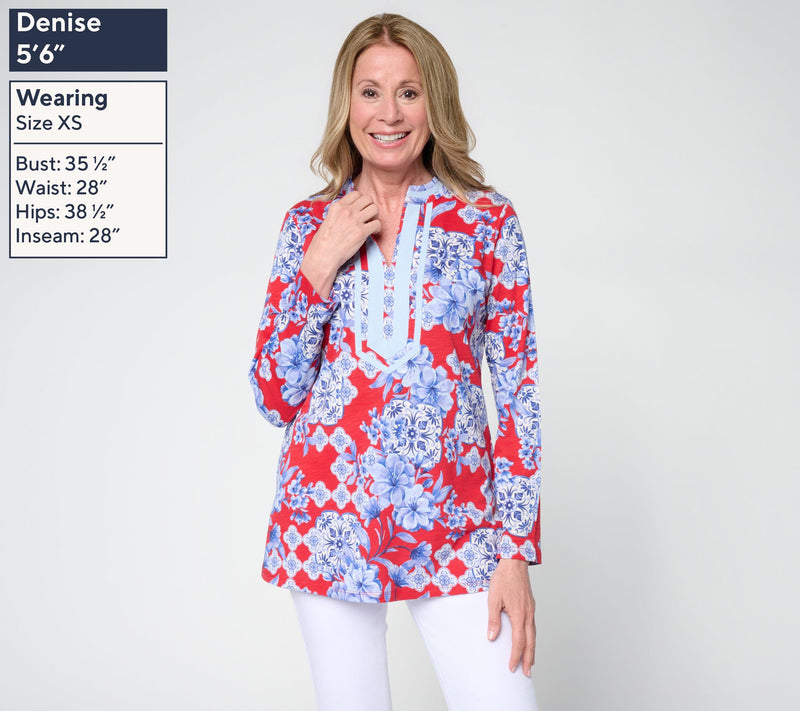 Bellisima by Kim Gravel Regular Ginger Jar Ribbon Trim Top — View 3