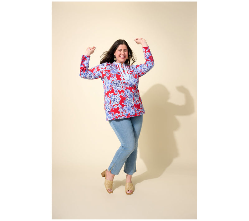 Bellisima by Kim Gravel Regular Ginger Jar Ribbon Trim Top — View 7