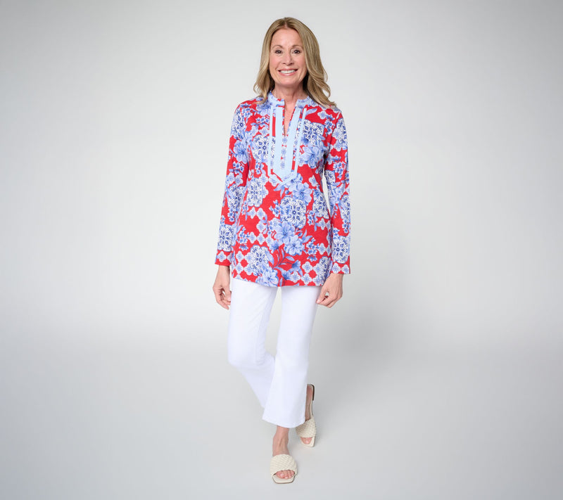 Bellisima by Kim Gravel Regular Ginger Jar Ribbon Trim Top — View 5