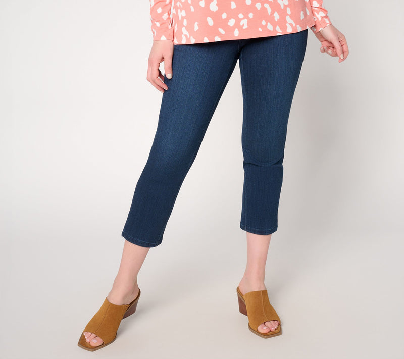 Belle by Kim Gravel Regular Girlfriend Denim Crop Jean — View 9