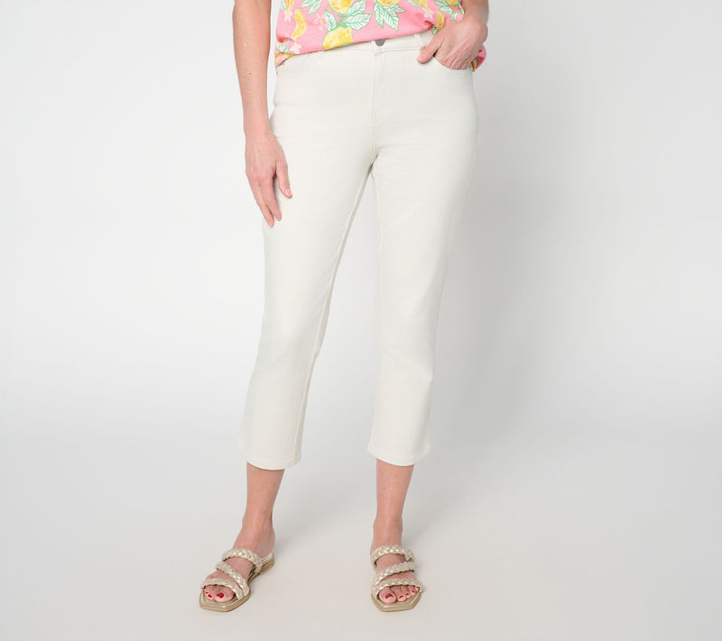 Belle by Kim Gravel Regular Primabelle Girlfriend Twill Crop Jean — View 10