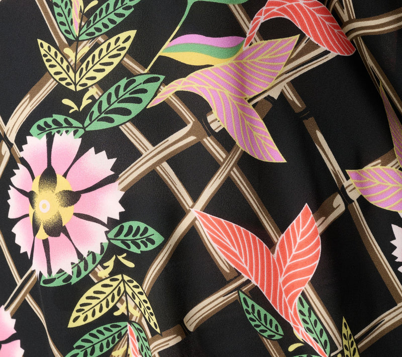Quacker Factory Femme Fatale Printed Butterfly Top — View 6