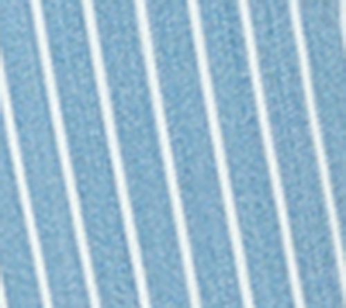 Belle by Kim Gravel Petite TripleLuxe Striped Denim capri Jean — View 2