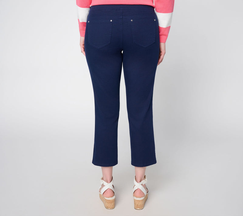 Liberty Belles by Kim Gravel Reg TripeLuxe Stars & Stripes Twill Crop Jean — View 9