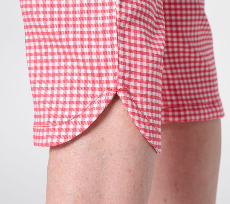 Belle by Kim Gravel Petite Gingham Capri Pant — View 16