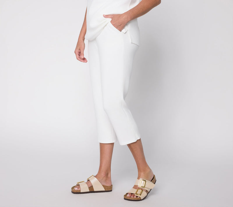 Belle by Kim Gravel Regular ScubaLuxe Slick Zip Capri — View 5