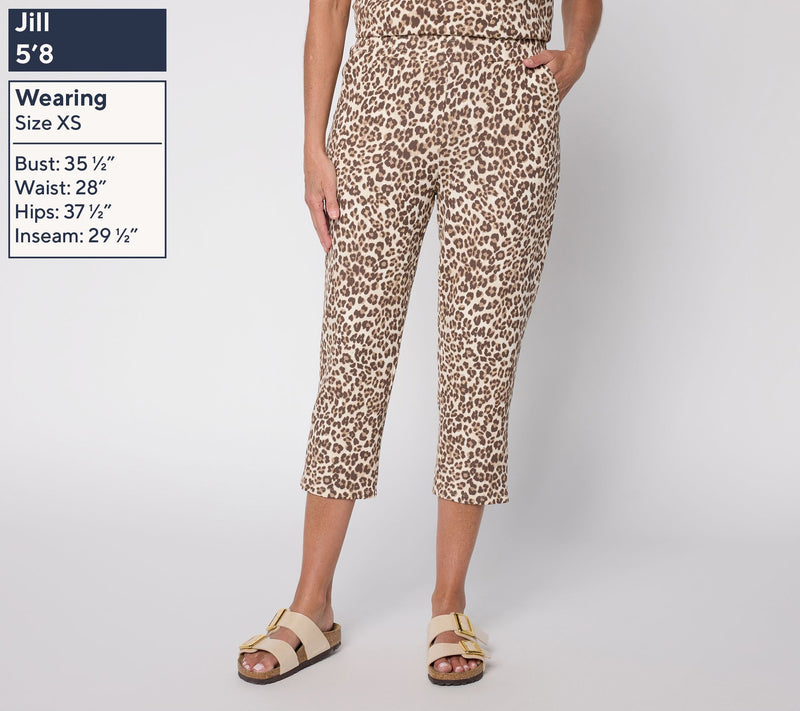Belle by Kim Gravel Petite ScubaLuxe Slick Zip Capri — View 11
