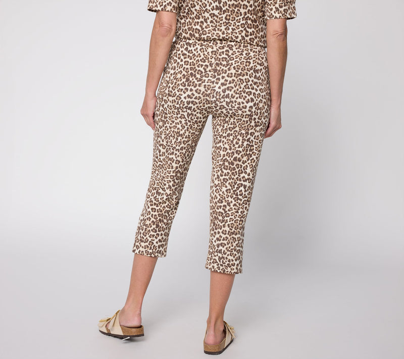 Belle by Kim Gravel Petite ScubaLuxe Slick Zip Capri — View 12