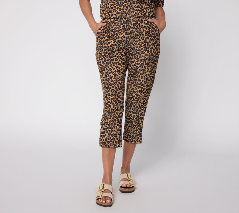 Belle by Kim Gravel Petite ScubaLuxe Slick Zip Capri — View 7