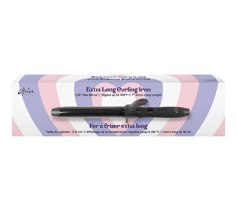 ARIA BEAUTY EXTRA LONG CURLING IRON 1.25"- BLAC K — View 2