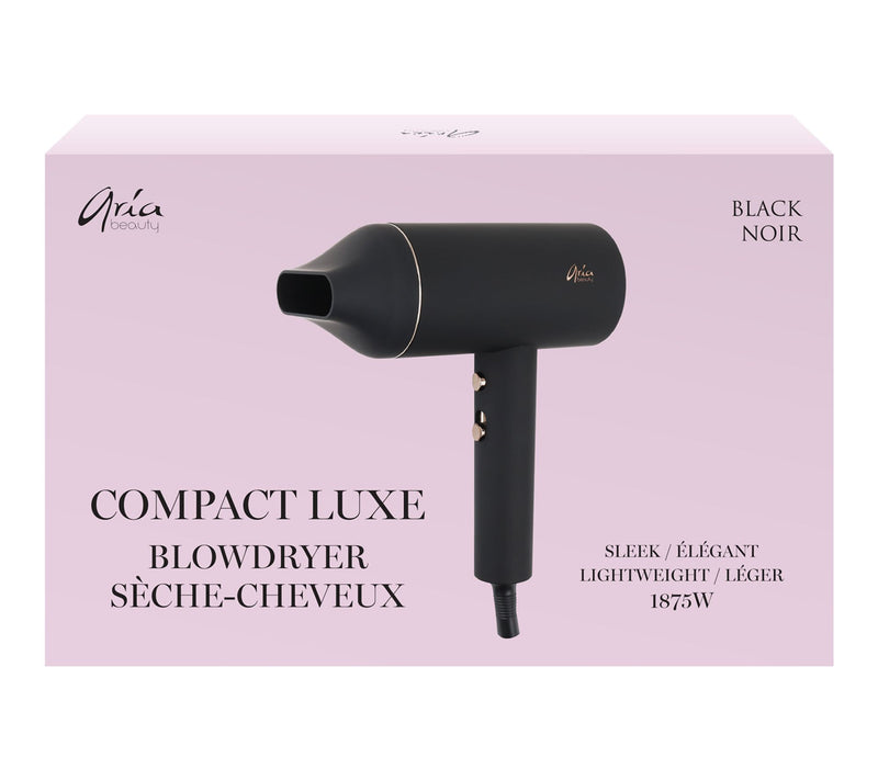 ARIA BEAUTY COMPACT LUXE BLOWDRYER- BLACK — View 2