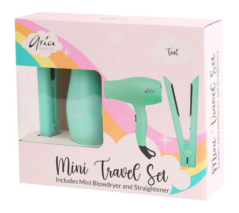 ARIA BEAUTY MINI TRAVEL SET- TEAL — Main view