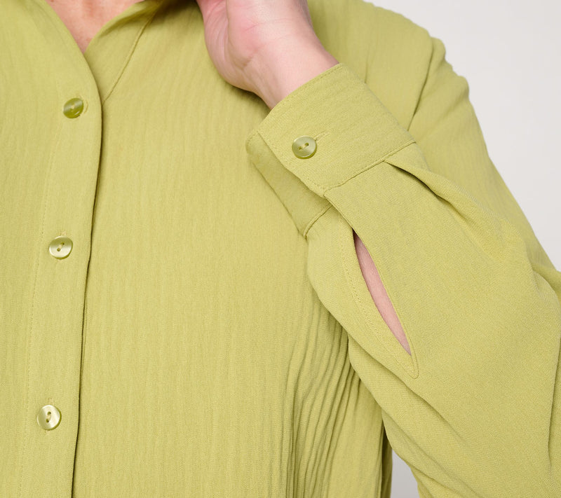 Attitudes by Renee Textured Woven Ruffle Top — View 6