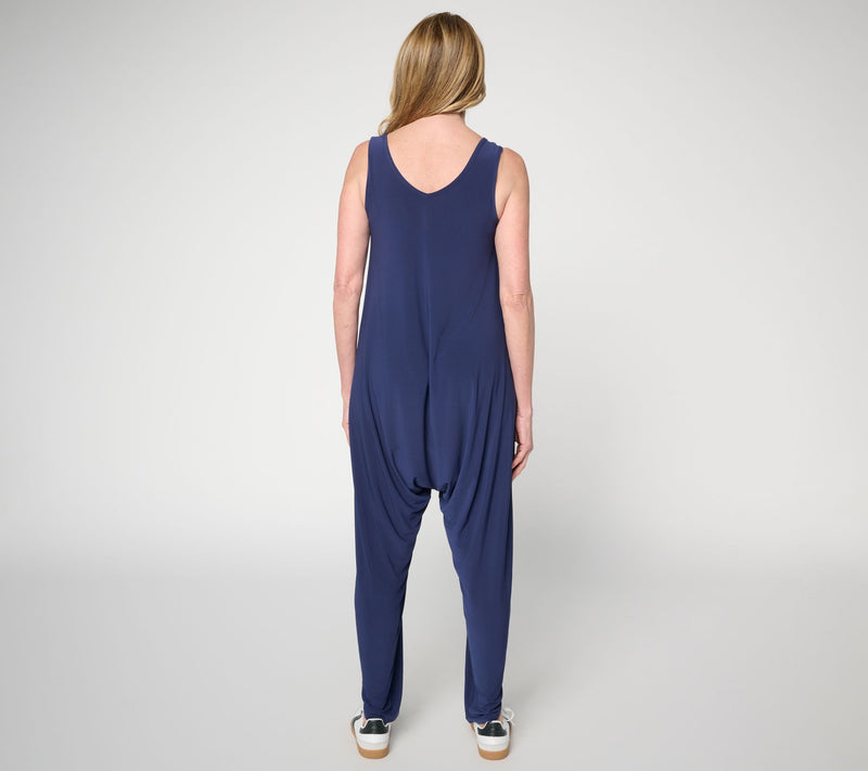 Attitudes by Renee Petite Como Jersey Jumpsuit — View 4