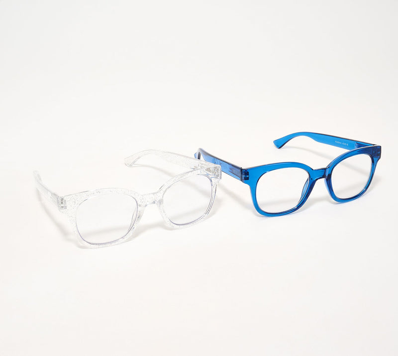 Hummingbird Betsy Set of 2 Auto-Tint Blue Light Sun Readers, 0-2.5 — View 3