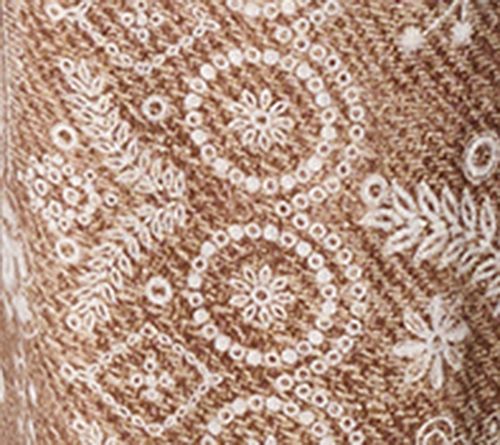 Susan Graver Weekend Petite Printed Linen Blend Wide Leg Crop Pants — View 10