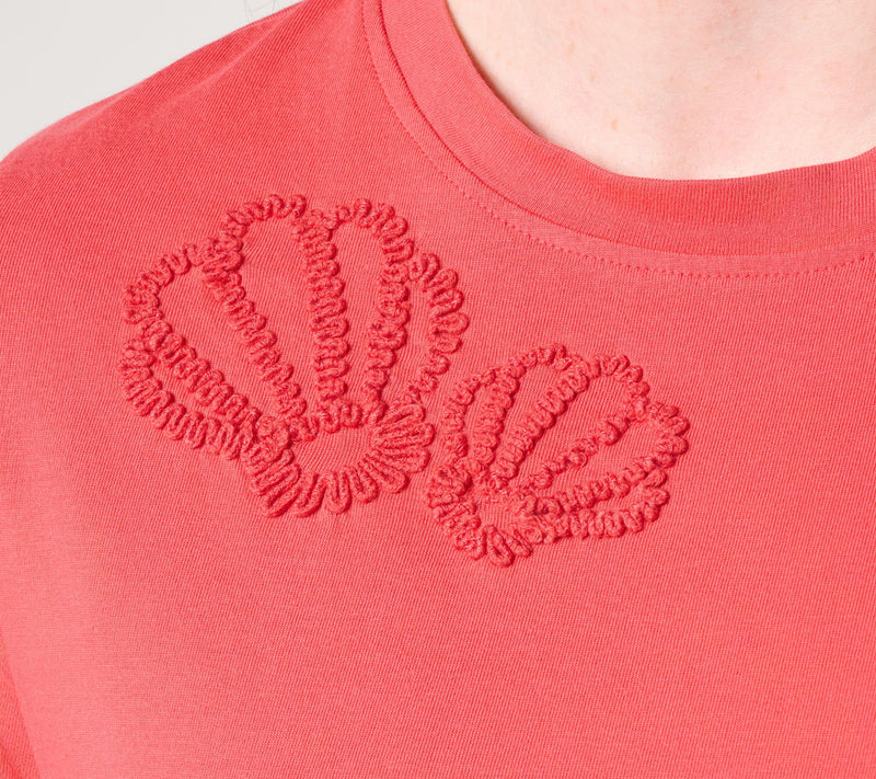 Denim & Co. Beach Coastline Cotton Crew Neck Top — View 6