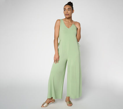 AnyBody Tall Cozy Knit Jersey All-Star Jumpsuit