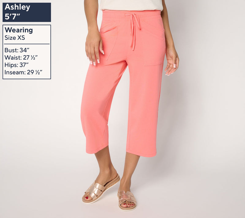 AnyBody Petite Cozy Knit Jersey Capri Pants — View 9