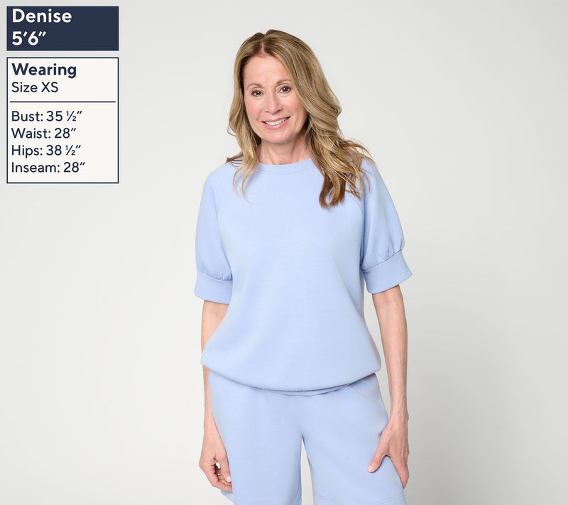 Martha Stewart Signature Comfort Raglan Pullover Top — View 3