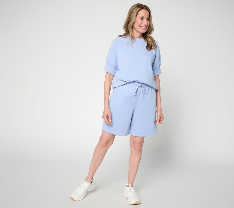 Martha Stewart Signature Petite Comfort Stretch Wide-Leg Shorts — View 5