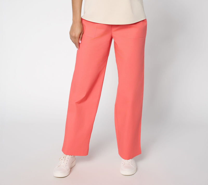 Denim & Co. Regular Stretch Poplin Straight-Leg Pants — View 11