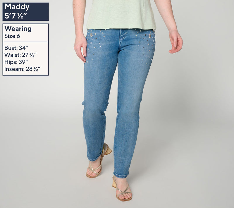 RM Studio x Rebecca Minkoff Regular Micha Embellished Jeans — View 2