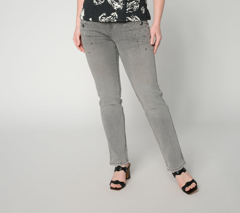 RM Studio x Rebecca Minkoff Regular Micha Embellished Jeans — View 9