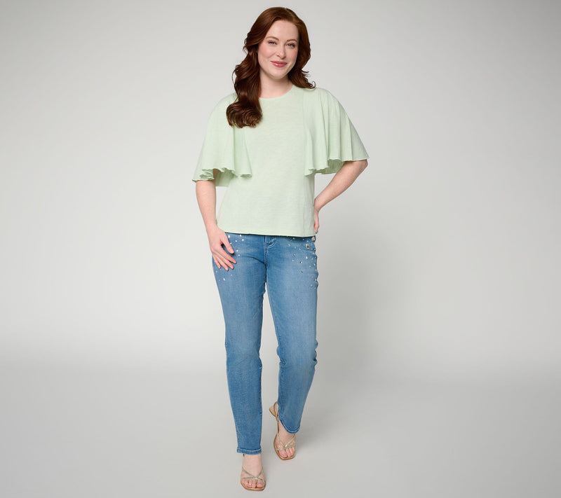 RM Studio x Rebecca Minkoff Petite Micha Embellished Jeans — View 4