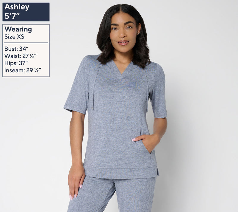 Denim & Co. Active Cool to the Touch Elbow Sleeve Pullover — View 3