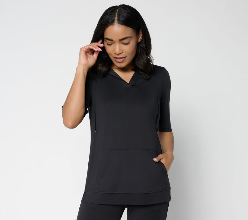 Denim & Co. Active Cool to the Touch Elbow Sleeve Pullover — View 10