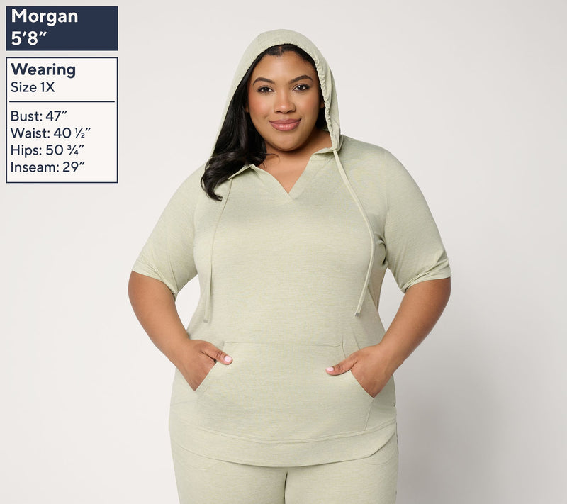 Denim & Co. Active Cool to the Touch Elbow Sleeve Pullover — View 2
