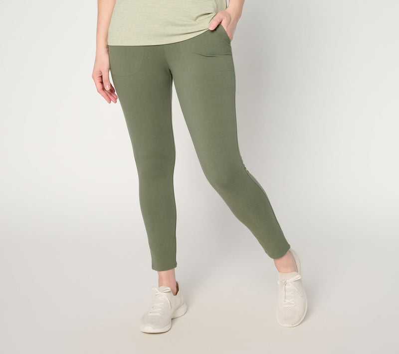 Denim & Co. Active Regular Duo Stretch Slim Leg Crop Pants — View 11