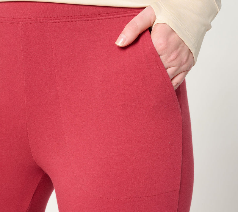 Denim & Co. Active Petite Duo Stretch Slim Leg Crop Pants — View 9