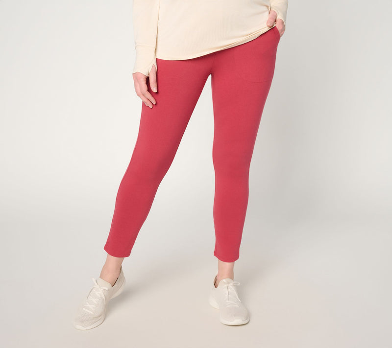 Denim & Co. Active Petite Duo Stretch Slim Leg Crop Pants — View 4