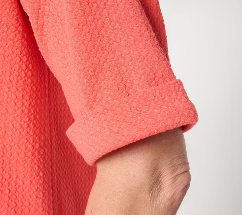 Denim & Co. Active Textured Jacquard Drop Shoulder Top — View 6