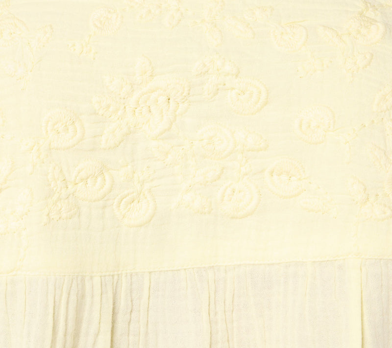 Peace Love World Washed Cotton Gauze Top with Embroidery — View 12