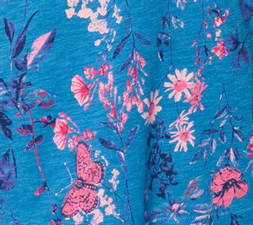 BEAUTIFUL by Lawrence Zarian Printed V-Neck Short Sleeve Top — View 2