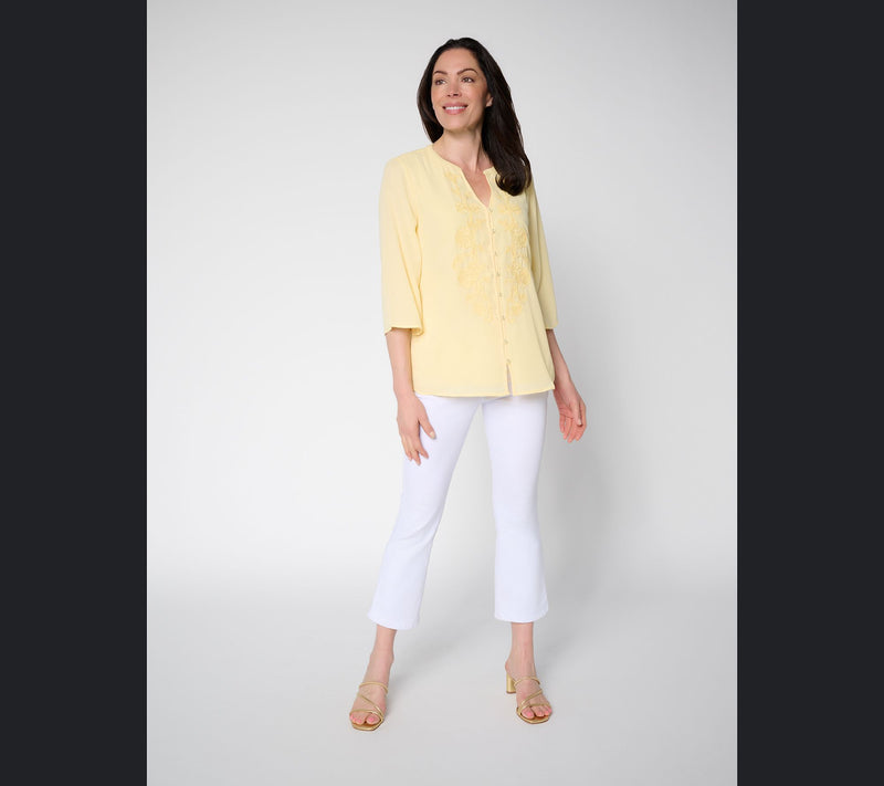 BEAUTIFUL by Lawrence Zarian Double GeorgetteBlouse with Embroidery — View 11