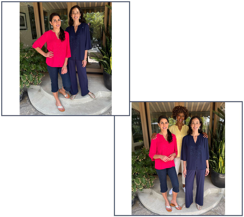 BEAUTIFUL by Lawrence Zarian Double GeorgetteBlouse with Embroidery — View 14