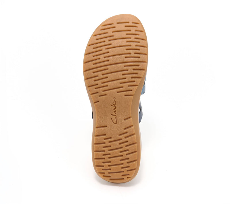 Clarks Collection Leather Slide Sandals-Maelynn Abby — View 8