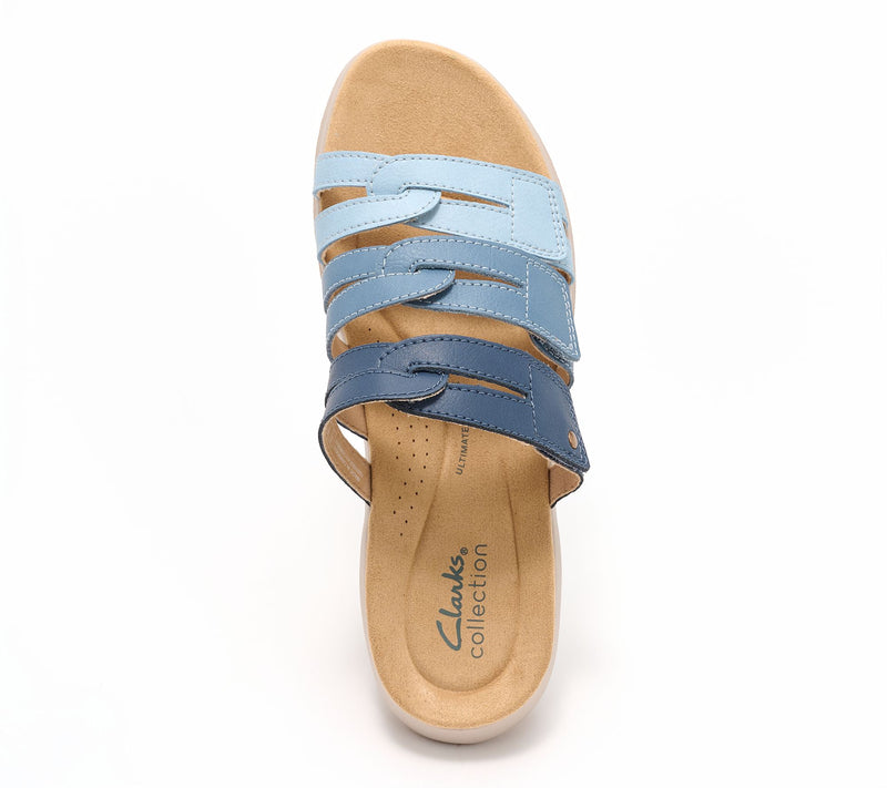 Clarks Collection Leather Slide Sandals-Maelynn Abby — View 7