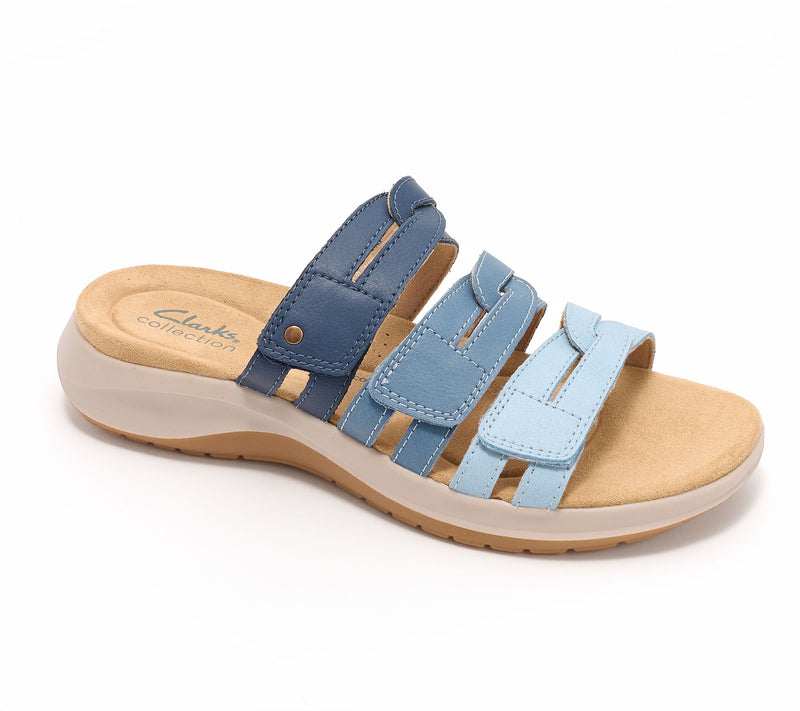 Clarks Collection Leather Slide Sandals-Maelynn Abby — View 15