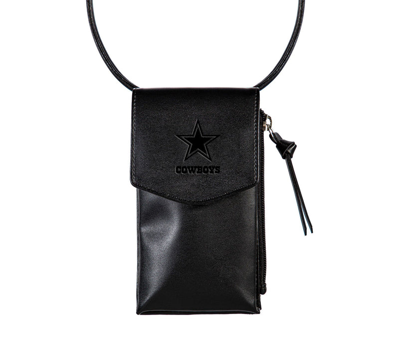 Evergreen Black Leather Cross Body Wallet withFL Team Logo — Main view