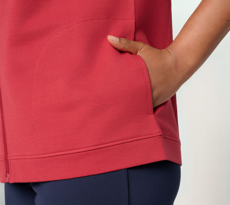 Denim & Co. Active French Terry Short Sleeve Jacket — View 6