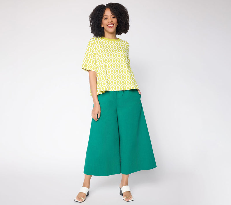 Carla Rockmore Collection 100% Cotton Crew Neck Swing Tee — View 5