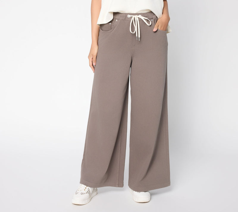 Carla Rockmore Collection Regular Pull-On Knit Denim Jeans - Color — View 8