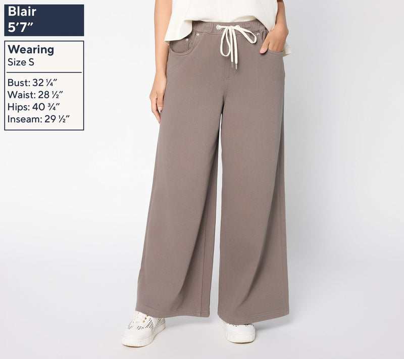 Carla Rockmore Collection Regular Pull-On Knit Denim Jeans - Color — View 3