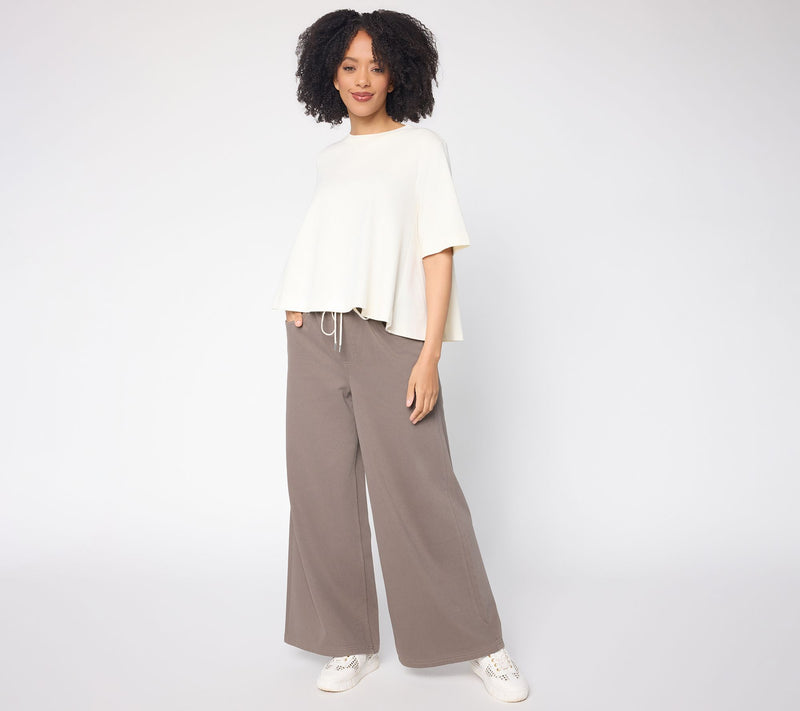 Carla Rockmore Collection Regular Pull-On Knit Denim Jeans - Color — View 5