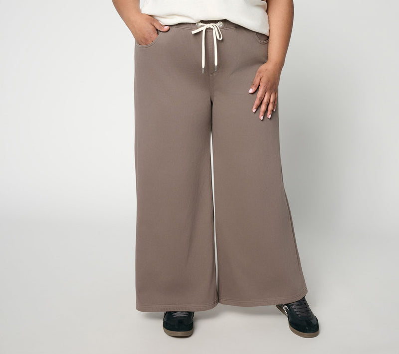Carla Rockmore Collection Regular Pull-On Knit Denim Jeans - Color — View 2